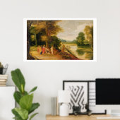 Poster Christ guérir l'homme aveugle (Bureau à domicile)