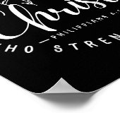 Poster Christ I Can Do All Things Through Who Strengthens (Coin)