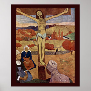 Poster Christ Jaune par Paul Gauguin, Art Vintage