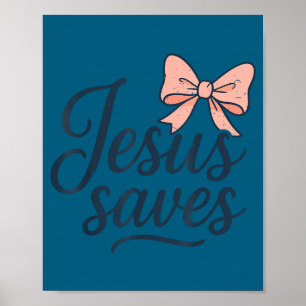 Poster Christ Jésus Sauve Arc Fille Chrétienne Enfant Die