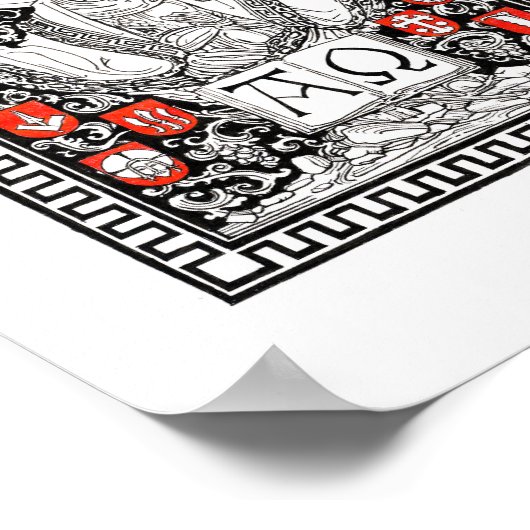 Poster Christ la vigne 8" x 10" Imprimer (Coin)