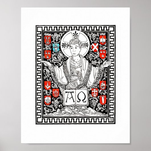 Poster Christ la vigne 8" x 10" Imprimer (Devant)