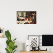 Poster Christ Laver les pieds des disciples (Bureau à domicile)