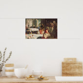 Poster Christ Laver les pieds des disciples (Cuisine)