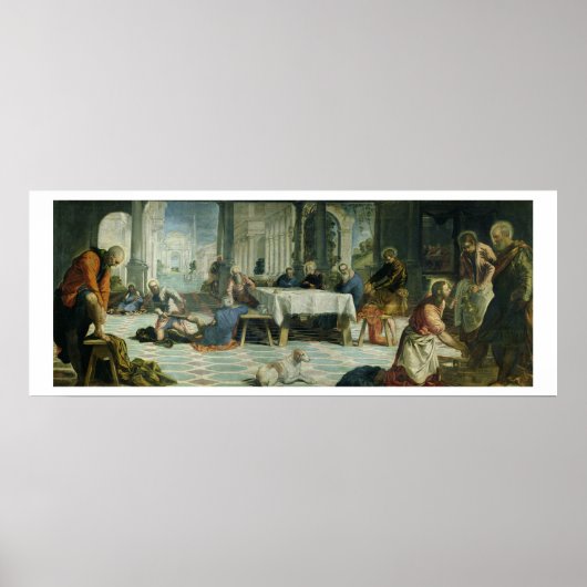 Poster Christ Laver les pieds des disciples, c.1547 (Devant)