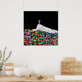 Poster Christ le Rédempteur Favela (Cuisine)