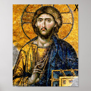 Poster Christ Pantocrator Mosaic