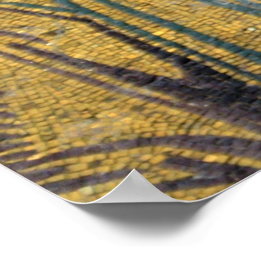 Poster Christ Pantocrator Mosaïque Iconique Religieux Rom (Coin)