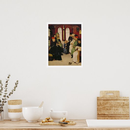 Poster Christ parmi les médecins (huile sur panneau) (Cuisine)