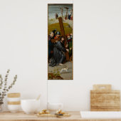 Poster Christ portant la Croix, avec la Crucifixion (Cuisine)