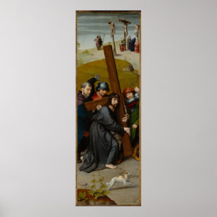 Poster Christ portant la Croix, avec la Crucifixion