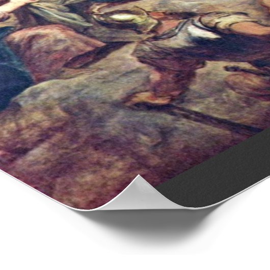 Poster Christ Portant La Croix Par Rubens Peter Paul (Coin)