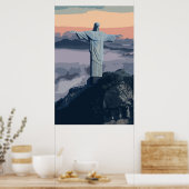 Poster Christ Rédempteur Brésil Rio (Cuisine)