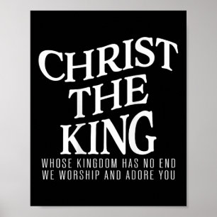 Poster Christ Roi Dont Le Règne N'a Pas De Fin Hommes Fem