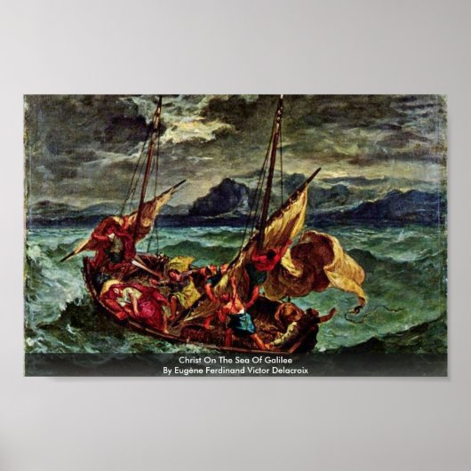 Poster Christ Sur La Mer De Galilée (Devant)