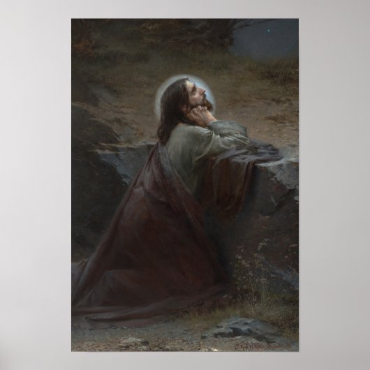 Poster Christ sur le Mont des Oliviers (Tu seras fait!) (Devant)