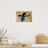 Poster Christa McAuliffe En Formation Sans Poids (Cuisine)