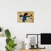 Poster Christa McAuliffe En Formation Sans Poids (Bureau à domicile)