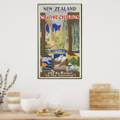 Poster Christchurch en Nouvelle-Zélande (Cuisine)