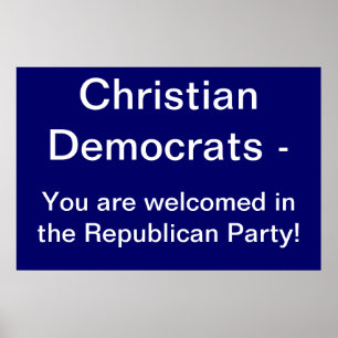 Poster Christelijke Democraten