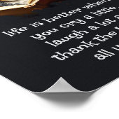 Poster Christian Advice Fun Wise Dog Life est meilleur (Coin)