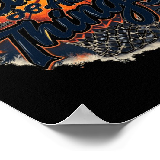 Poster Christian Basketball Faith Over Fear Philippians 4 (Coin)