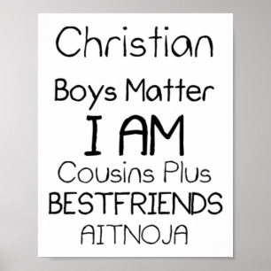 Poster Christian Boys I Am Cousins Plus Best Friends Aimo