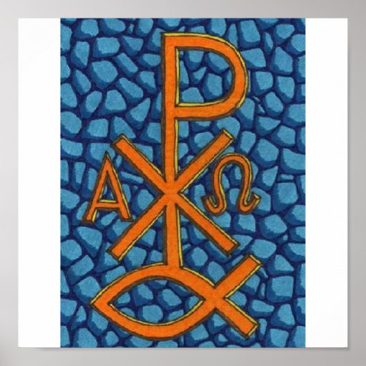 Poster Christian Chi-Rho (Devant)