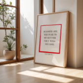 Poster Christian Christmas Wall Art Matthieu 5:8