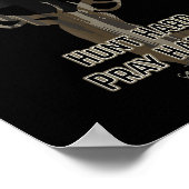 Poster Christian Cross Camo Chasse Dure Prie Plus Fort Ce (Coin)