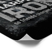 Poster Christian Dad Iron Sharpens Iron Scriture Verse B (Coin)