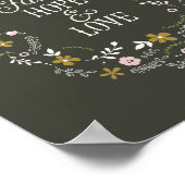 Poster Christian Faith Hope Love Bible Écriture (Coin)