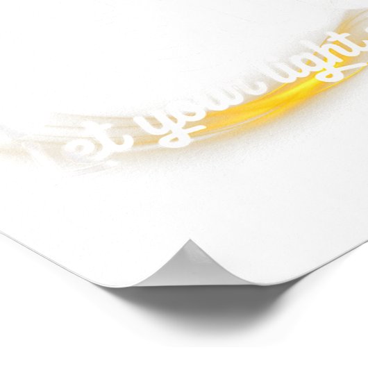 Poster Christian Glow For Jesus Let Your Light Shine Fait (Coin)