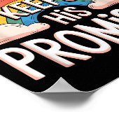 Poster Christian God Keeps His Promises Rainbow Clouds  (Coin)
