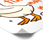 Poster Christian Goose Bible Verse I'm Late His Timing No (Coin)