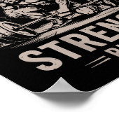 Poster Christian Gym Pas Par Ma Force, Mais Sa Barcloche (Coin)