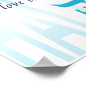 Poster Christian Hallelujah Imprimer avec hébreu biblique (Coin)