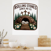 Poster Christian He is Risen Faux (Cuisine)