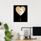 Poster Christian Holy Rosary (Bureau à domicile)