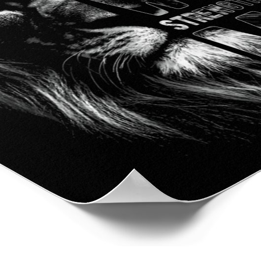 Poster Christian I Can Do All Things Through Christ Lion (Coin)