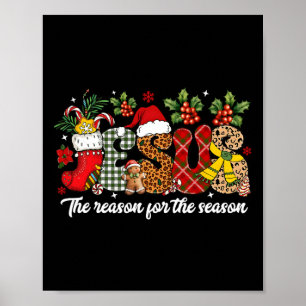 Poster Christian Jesus La Raison Noël Fête Saison Chr