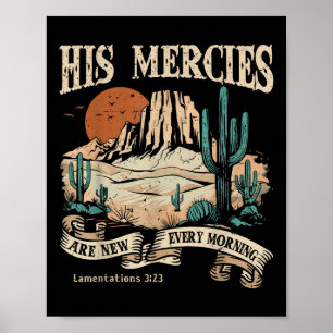 Poster Christian Jésus Ses Mérites Sont Nouveaux Chaque M