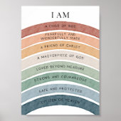 Poster Christian kids boho arc-en-ciel (Devant)