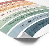 Poster Christian kids boho arc-en-ciel (Coin)