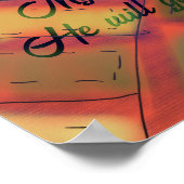 Poster Christian King James Bible Verse Jean 16:23 (Coin)