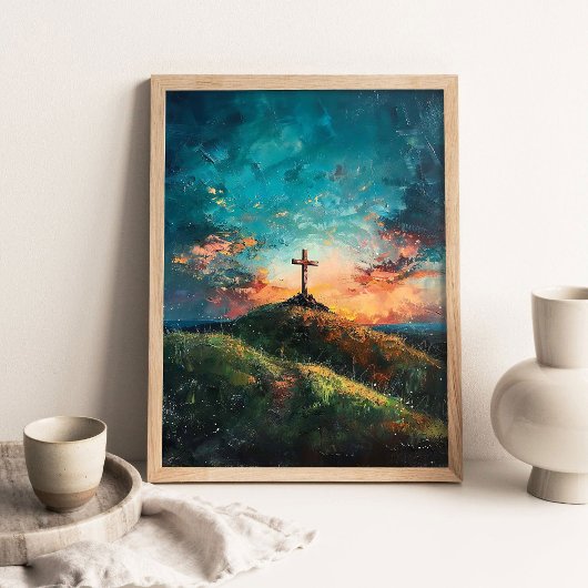 Poster Christian Life, Digital Christian Painting, Christ