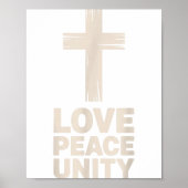 Poster Christian Love Peace Unity Day (Devant)