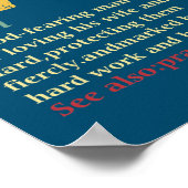 Poster Christian Papa Définition Fête des pères Papa (Coin)