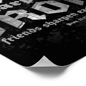 Poster Christian Papa Iron Sharpens Iron Bible Proverbes  (Coin)