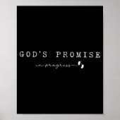 Poster Christian Pregnancy God'promise In Progresfaith Ba (Devant)